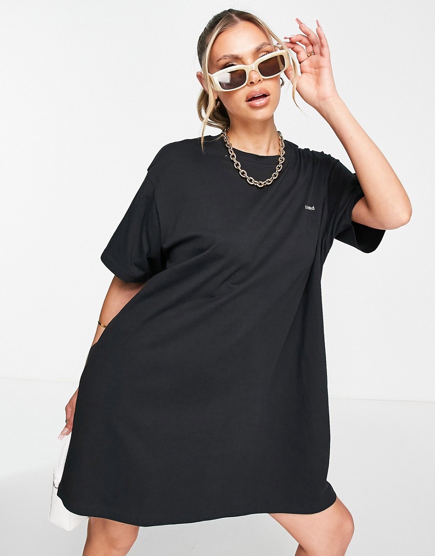 Night Addict limited oversized t-shirt dress in black