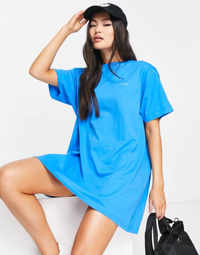 Night Addict limited oversized t-shirt dress in blue