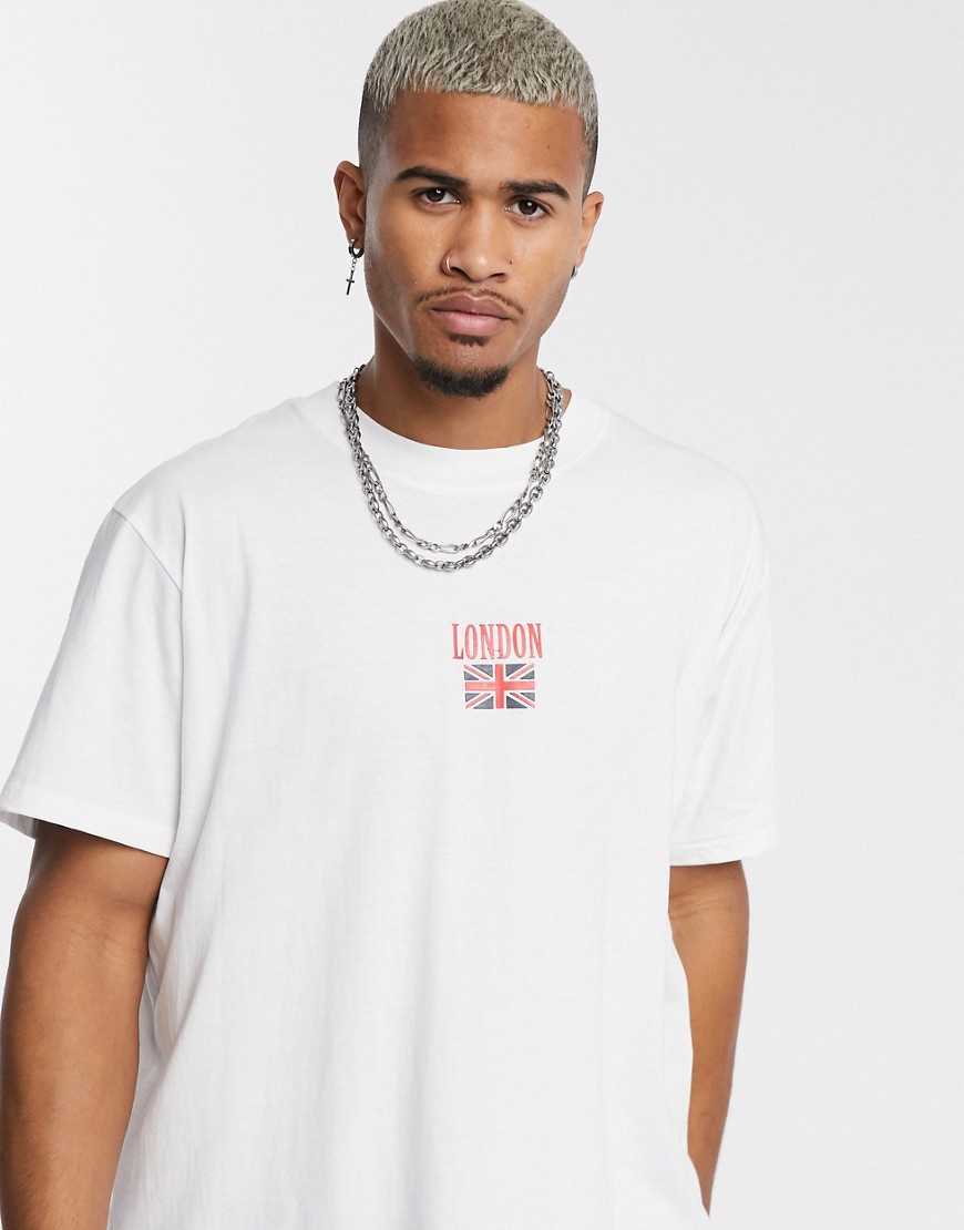 Night Addict - london - T-shirt oversize-Bianco