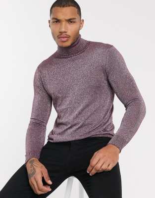 metallic roll neck