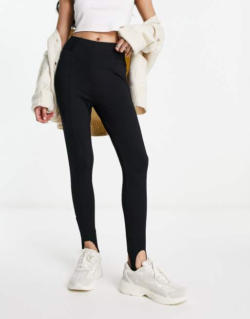 New Balance life in balance stirrup leggings in black Exclusive at ASOS