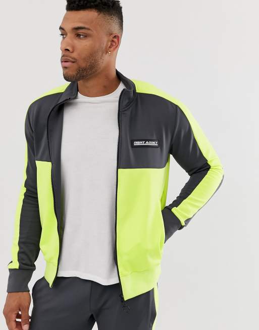 nike grey and neon tracksuit