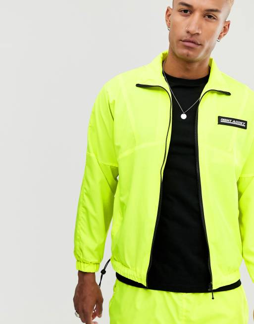 Night Addict neon windbreaker tracksuit jacket | ASOS