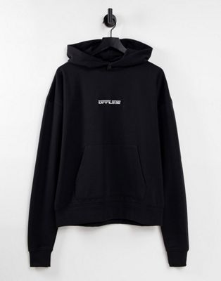 Night Addict offline hoodie in black