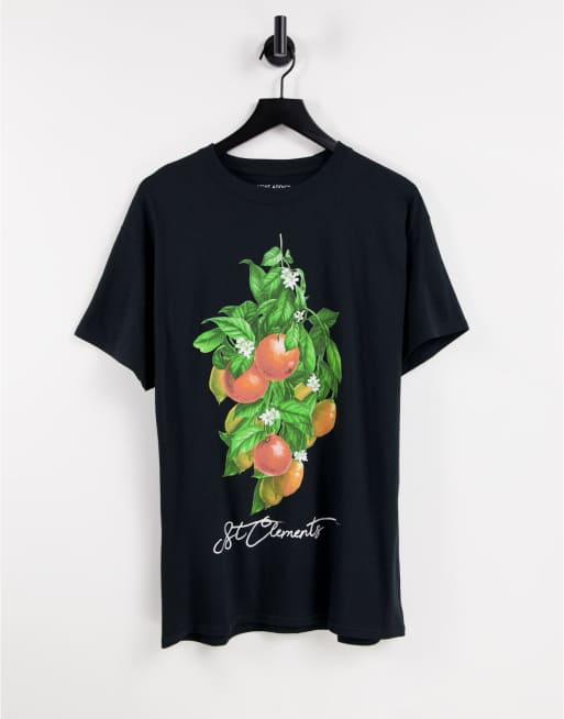 Night Addict - Oranges - Sort T-shirt