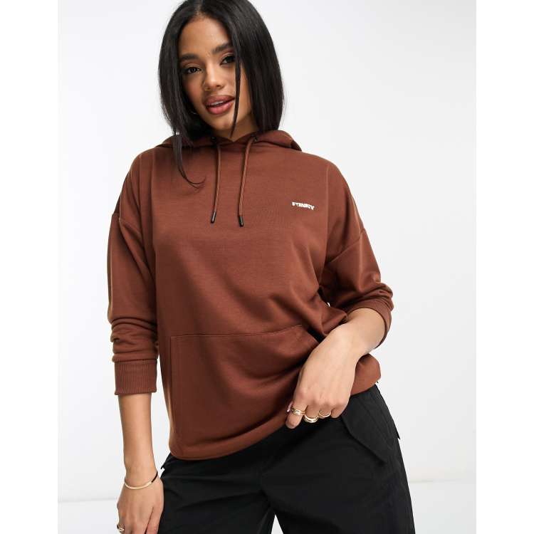 Chocolate colour hoodie new arrivals