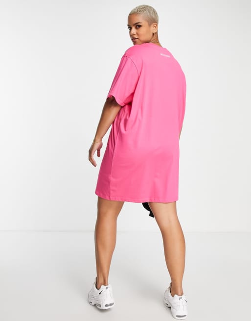 Night Addict Baddie Oversized T-Shirt Dress in Lime-Green - ASOS Outlet