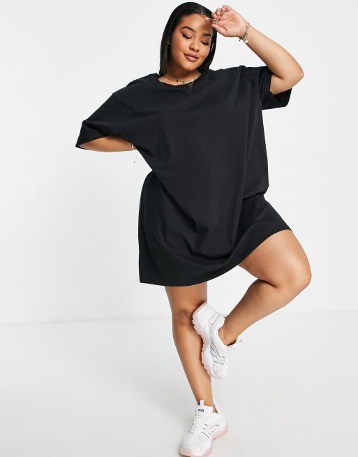 Black t shop shirt dress asos