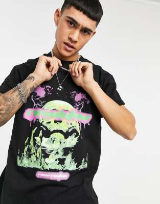 Night Addict Revolution Oversized T-shirt In Black | ModeSens