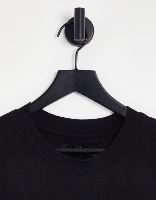 Night Addict – T-Shirt in Schwarz mit symmetrischem Print auf der Brust, 4 von 4