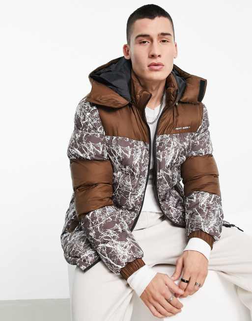 Pattern puffer outlet jacket