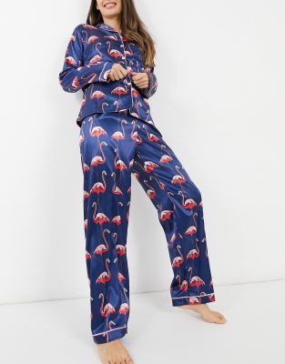 flamingo print pajamas