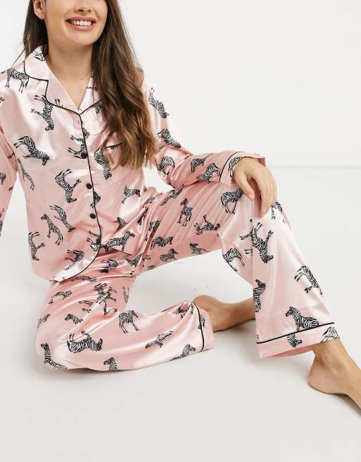 The Lila Zebedee  Luxury Silk Pyjama in our Bestselling Zebra Print