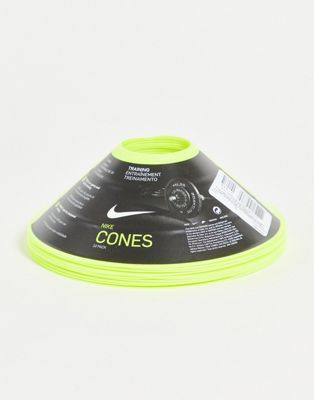 Nike 10 pack of training cones in bright yellow