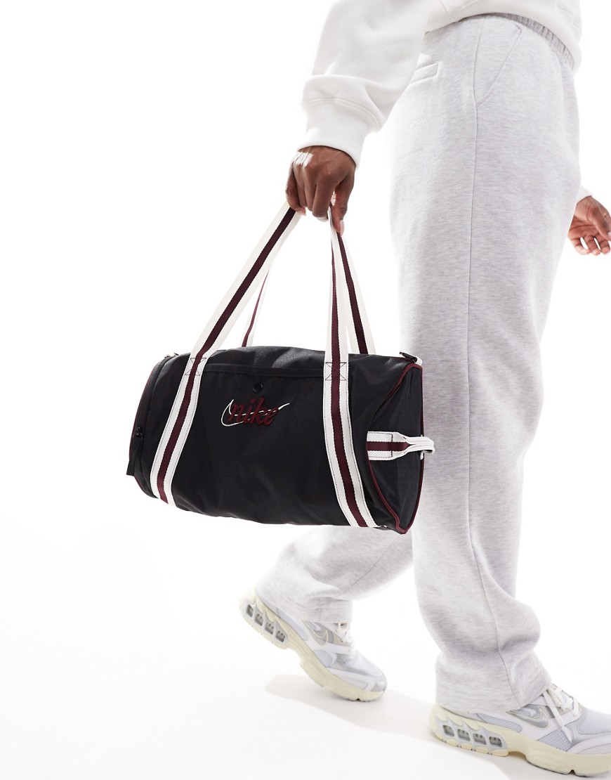 Nike 13L retro duffel bag in black