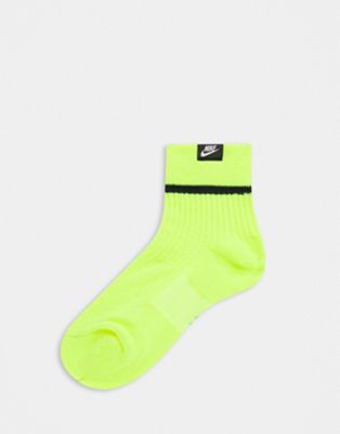 neon yellow socks nike