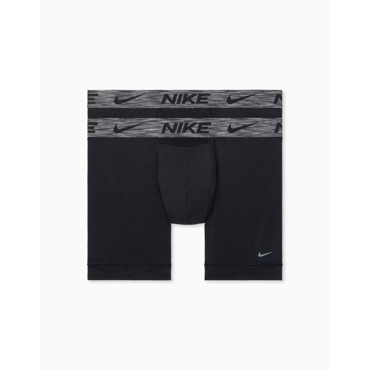 Nike 2 Pack ReLuxe boxer briefs in black