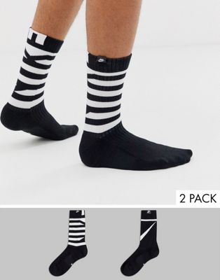 Nike 2 Pack Socks In Black