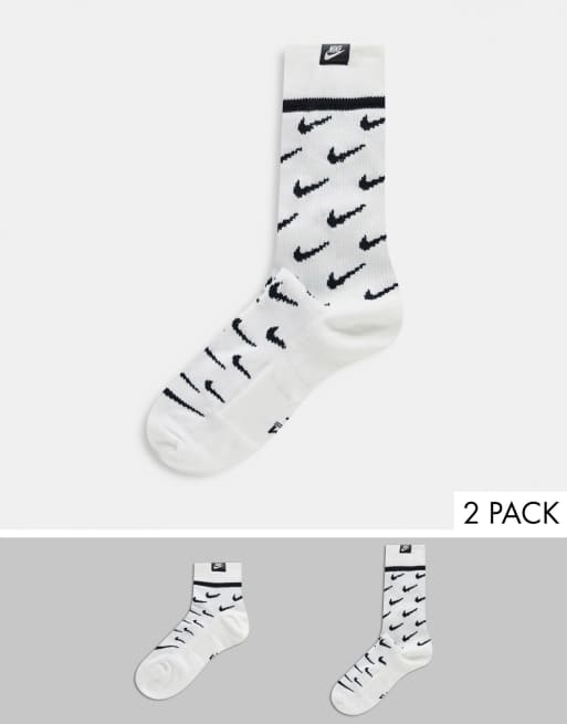 white nike air socks