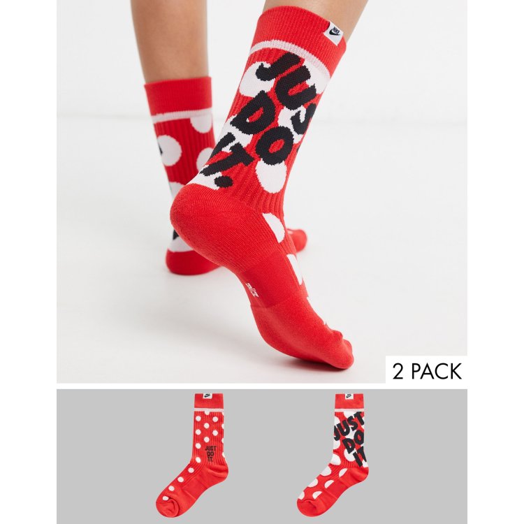 Nike Elite XMAS Crew Socks (University Red/Clover) – rockcitykicks