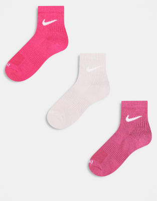 Nike 3-pack Ankle Socks In Multi