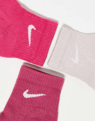 Nike 3-pack Ankle Socks In Multi