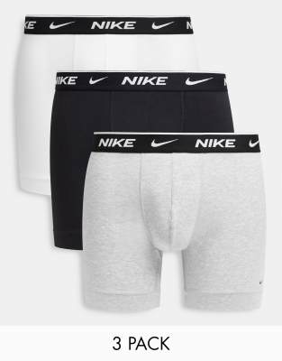 Nike 3-pack Boxer Briefs In Black