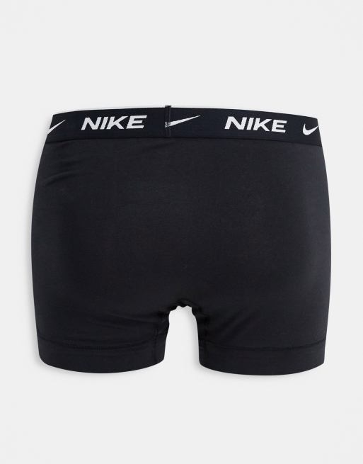 Nike Mens Everyday Cotton Trunks 3 Pack Black XL