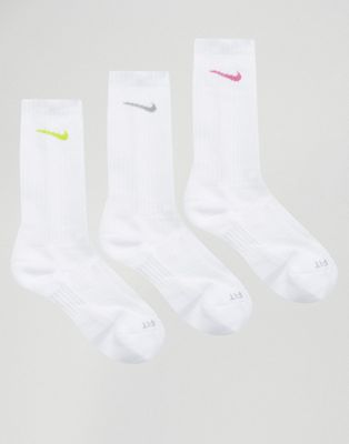 nike socks with colored swoosh