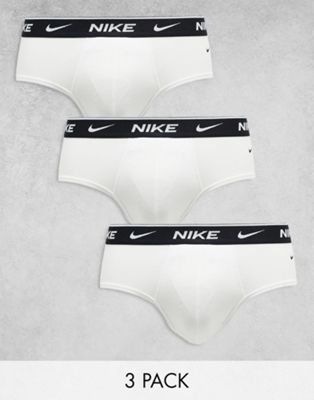 Nike 3 pack Dri-Fit cotton briefs in white