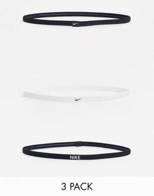 nike accessories elastic hairbands 3 pack