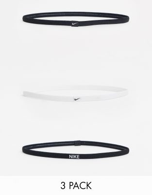 nike accessories elastic hairbands 3 pack