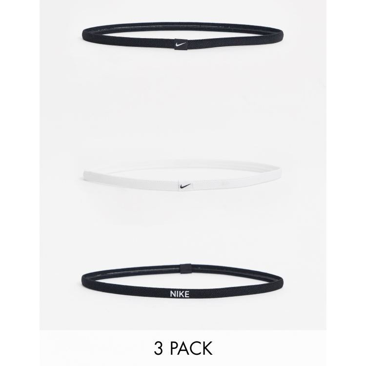  Nike Headband Elastic Headband 2.0 3 Pack Black White  BN2075-036 : Clothing, Shoes & Jewelry