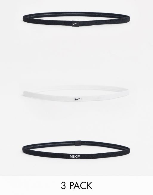  Nike Headband Elastic Headband 2.0 3 Pack Black White  BN2075-036 : Clothing, Shoes & Jewelry