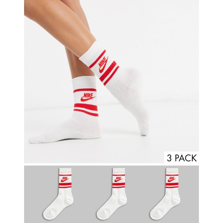 White red clearance nike socks