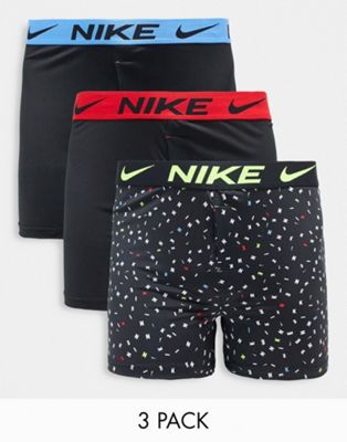 Nike 3 pack of boxer briefs in black and multi - ASOS Price Checker