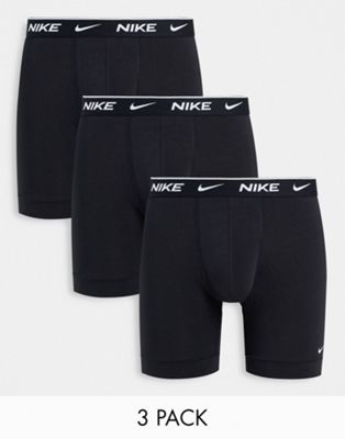 Nike 3 pack of trunks in black  - ASOS Price Checker