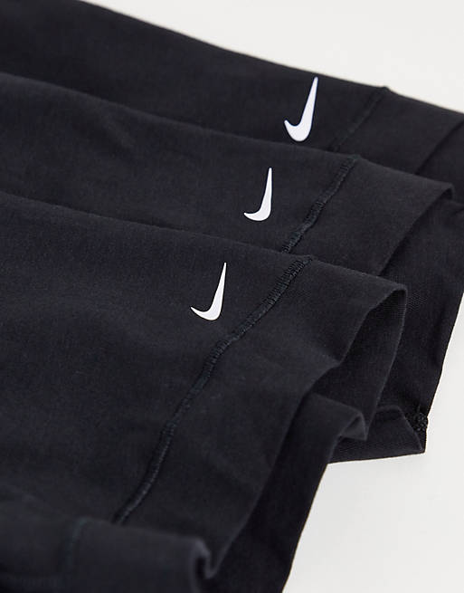 Men Underwear/Nike 3 pack of trunks in black 