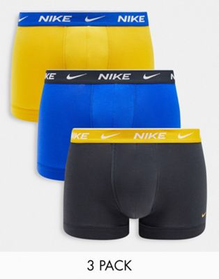 Nike 3 pack of trunks in multi