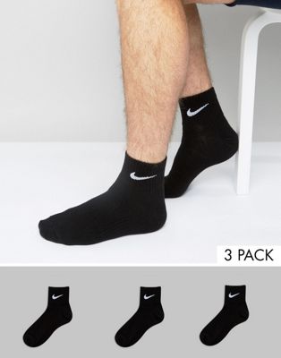 nike cotton quarter 3 pack socks