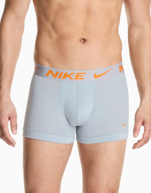 Nike 3 pack trunk in prink / charcoal / light grey waistbands, 2 of 4