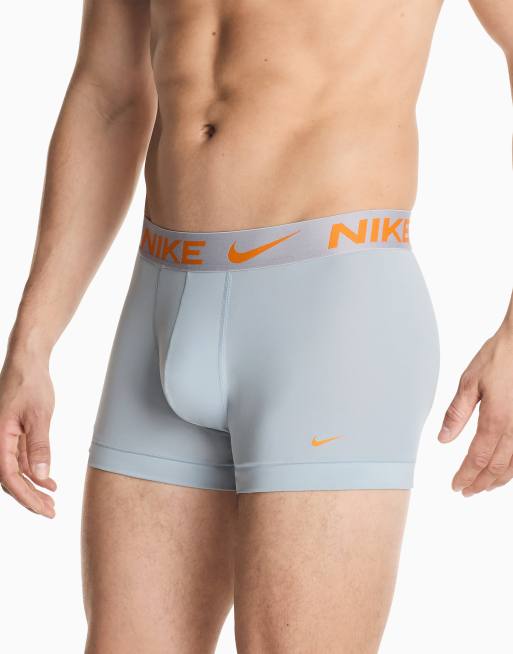 Nike 3 pack trunk in prink / charcoal / light grey waistbands, 3 of 4