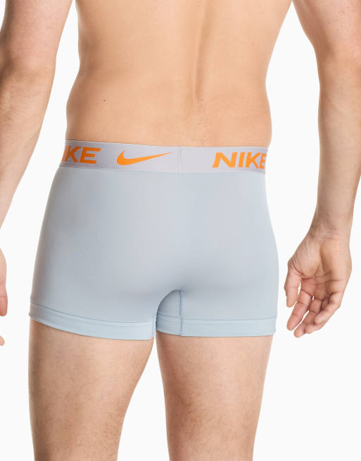 Nike 3 pack trunk in prink / charcoal / light grey waistbands, 4 of 4