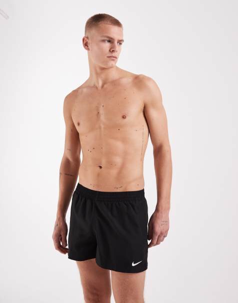 Nike – 3-Zoll-Volley-Badeshorts in Schwarz - view 1