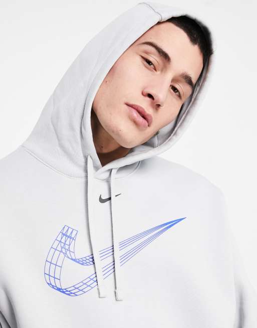 Nike fleece 2024 swoosh hoodie