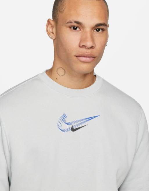 Nike swoosh hot sale graphic sweatshirt