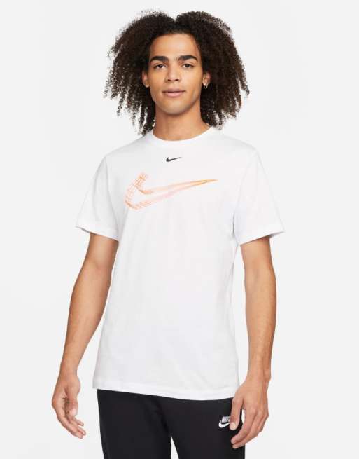 Nike 3D WeiBes T Shirt mit Swoosh Grafik ASOS