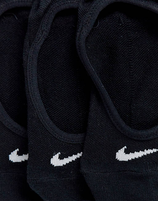 Nike – 3er Packung schwarze Füßlinge | ASOS
