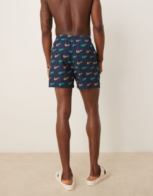 Nike inch Volley multi print swim shorts in navy ASOS