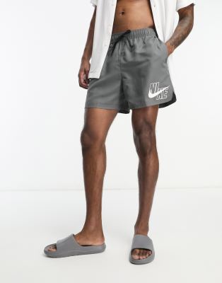 Nike Swimming Nike 5 inch Volley swimming shorts in grey